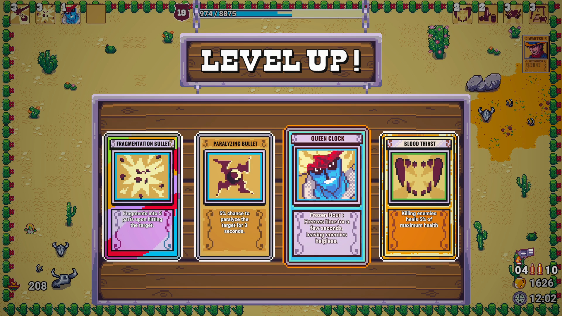 Card upgrade system in Red Pistol