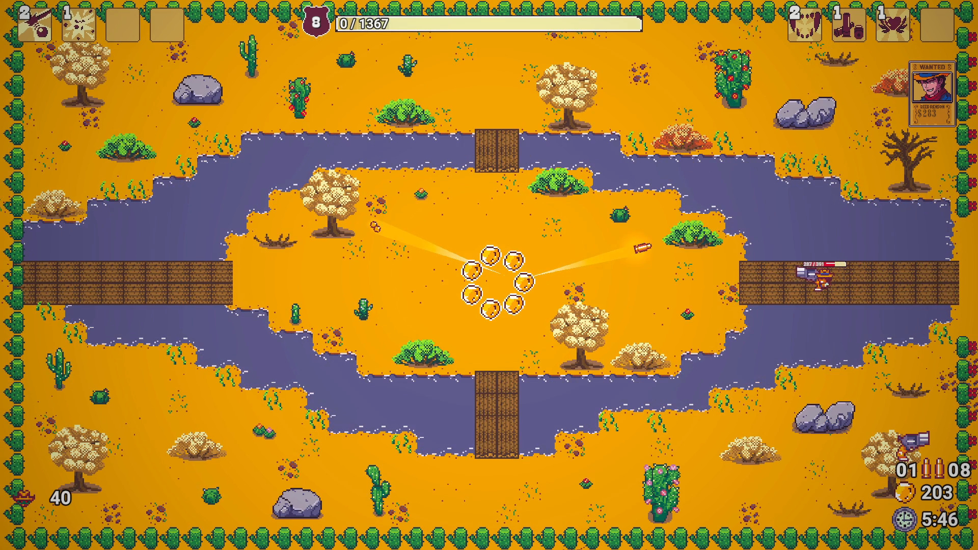 Red Pistol gameplay screenshot - Western desert