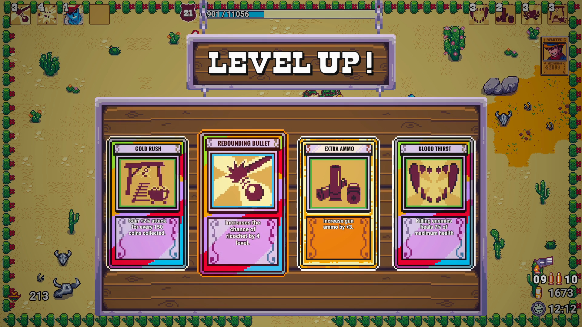Red Pistol gameplay screenshot - Card selection