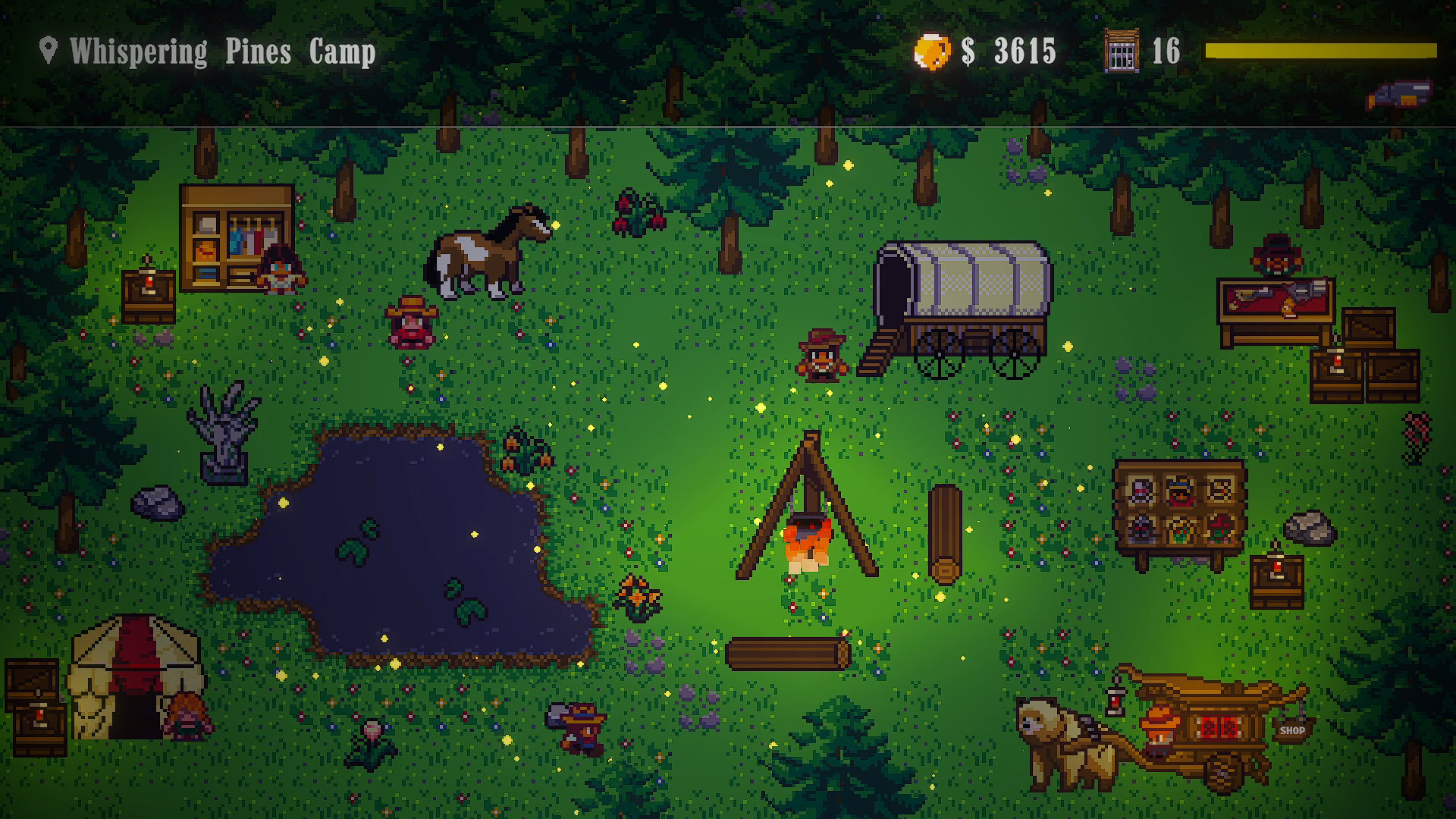 Camp in Red Pistol
